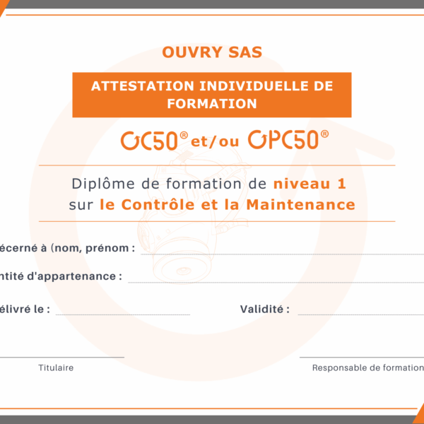Formation des maintenanciers