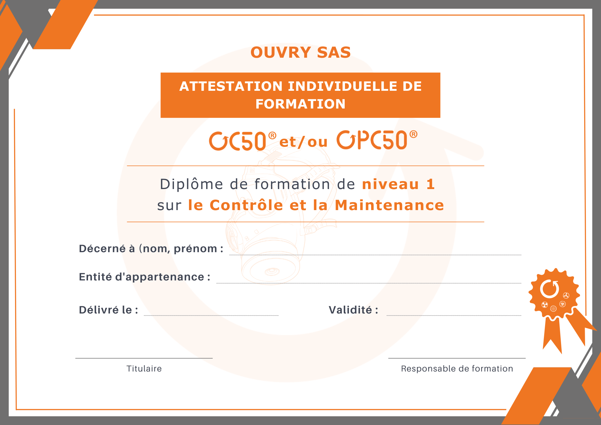 Formation des maintenanciers